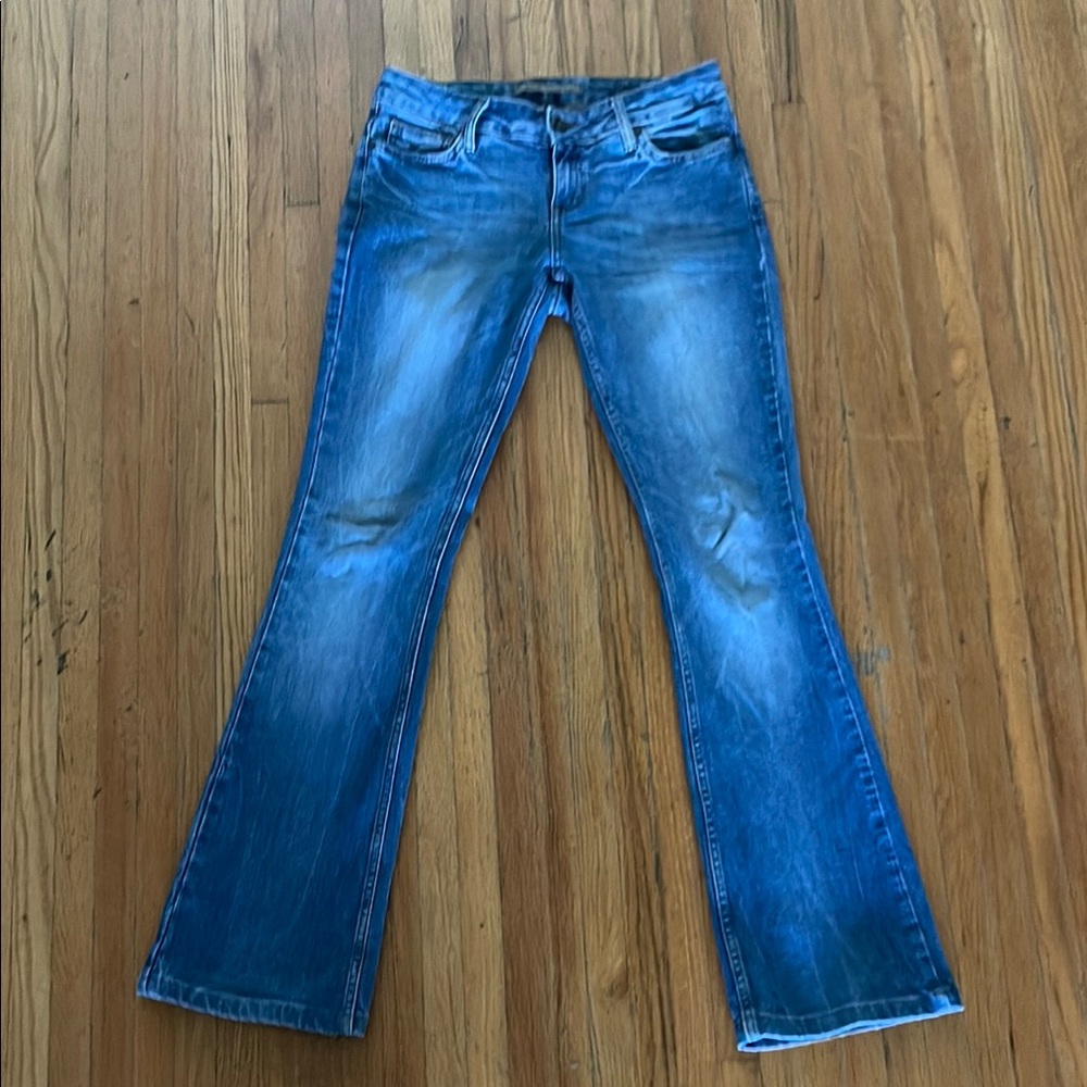 Women's Blue Flared Zara Basic Jeans Low rise